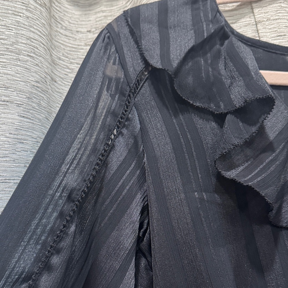 Sam Edelman Black Ruffled Blouse - Picture 6 of 9